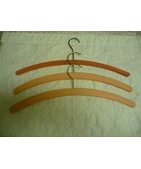 Vintage Pink Wooden Hangers, lot of 3 - $10.89