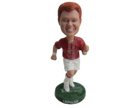 Custom Bobblehead Cool Dude Running To Keep Himself Fit And Healthy - Sports &amp; H - £71.31 GBP