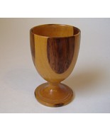 Wood Inlay Egg Cup Vintage Signed DJ Numbered 32/325 Footed Collectible  - $35.00