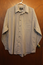 Men&#39;s Dockers Gray Dress Shirt - Size XL 17-17.5 34/35 - $10.99