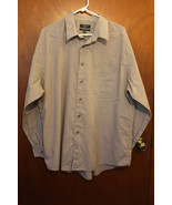 Men&#39;s Dockers Gray Dress Shirt - Size XL 17-17.5 34/35 - $10.99