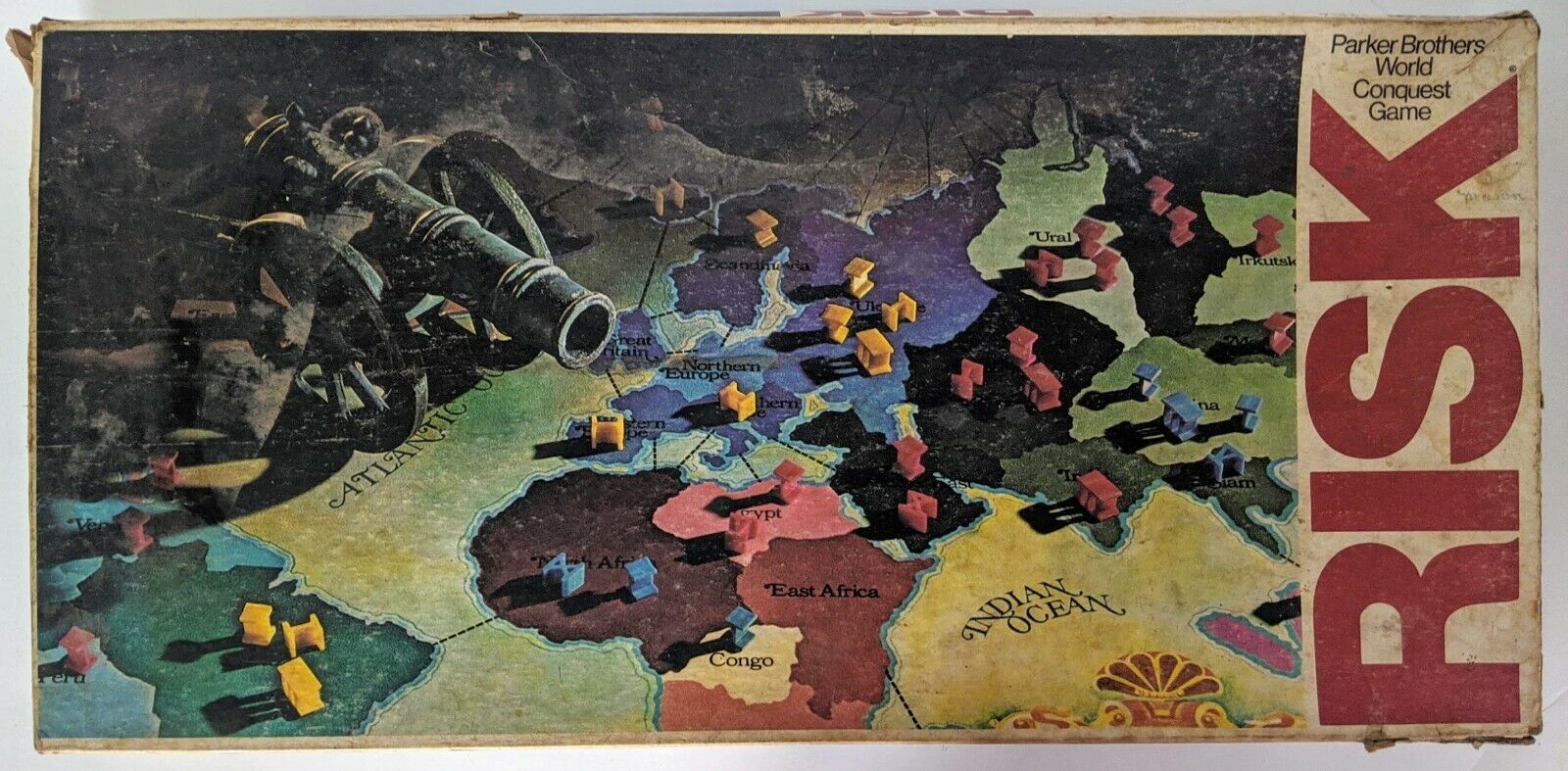 VTG Orig1980 Risk Board Game Parker Brothers World Conquest Replacement Parts - $12.85