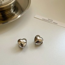 FOXANRY Prevent Allergy Stamp Stud Earrings for Women Trendy Elegant LOVE Heart  - £10.52 GBP