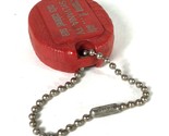 Vintage Sylvania TV Advertising Red Metal Measuring Tape Keychain (Circa... - $12.18