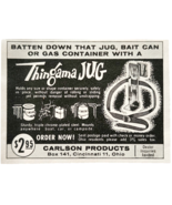 1960 Thingama Jug Container Holster Advertisement Vintage Fishing Supply... - €17,24 EUR