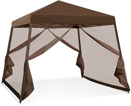 Coos Bay 10&#39; X 10&#39; Slant Leg Pop Up Canopy Tent With Mosquito Netting (64 Sq.Are - £148.66 GBP