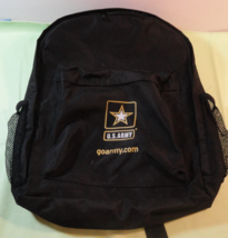 U.S. ARMY BLACK BACKPACK LAPTOP BOOK BAG RECRUITER ISSUE - $31.49