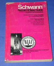 SCHWANN VINTAGE RECORD &amp; TAPE GUIDE 1972 - £19.97 GBP
