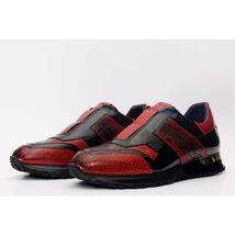 The Milano Snk Red Leather Men Sneaker image 2