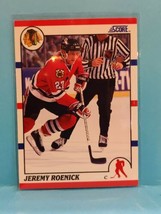1990-91 Score Hockey Jeremy Roenick Rookie Card #179 - Chicago Blackhawks Center - £0.79 GBP