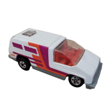 Vintage Hot Wheels White Van w Red Purple Stripes (Mattel, 1978) India Toy Car - £6.26 GBP