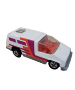 Vintage Hot Wheels White Van w Red Purple Stripes (Mattel, 1978) India T... - $152.12 MXN