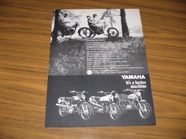1969 Print Ad Yamaha Motorcycles 5 Models Shown Better Machine - $10.54