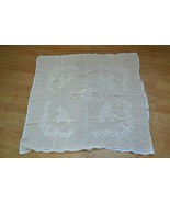 Vintage Victorian Chiffon Hand Made Silk Embroidered Table Cover Table C... - $753.44 MXN