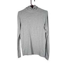 Athleta Womens Gray Running Top Thumb Holes Size Medium Waffle Pattern - $23.51