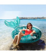 Giant Inflatable Mermaid Tail Pool Float Summer Beach Swimming Pool Part... - £17.29 GBP