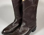 Justin Women’s Burgundy Leather Boots Size 6 C Style J 80061 - $24.74