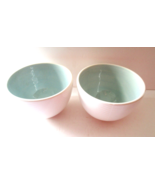 NEW! Set of 2 Laura Johnson Coton Colors His &amp; Hers 6” Ceramic Footed Bowls - £15.58 GBP