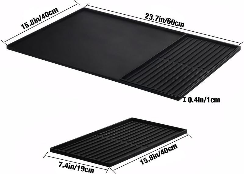 Coffee Bar Mat for Countertop, Emptycolor Heat Resistant Non-Slip Silicone Coffe Item image 6