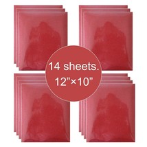 14 Sheet 12&quot;x10&quot; Red Glitter HTV Iron On Heat Transfer Vinyl for T-Shirt... - $18.59