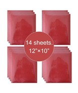 14 Sheet 12&quot;x10&quot; Red Glitter HTV Iron On Heat Transfer Vinyl for T-Shirt... - $18.59