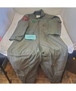 US Military CWU-27/P Sage Green Coveralls Flight Suit for Mens Size 44R - £30.97 GBP