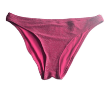 Good American Plus Size 7 4X Bikini Swim Bottoms Hawaiian Pink Metallic NWT - $28.04