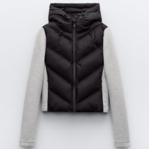 Zara Bnwt 2023. Charcoal Grey Jacket Sweatshirt Contrasting Hood. 8073/038 - £69.94 GBP