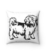 Shih Tzu Spun Polyester Square Pillow - £22.75 GBP