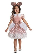 NEW Disguise Girls Disney Minnie Mouse Rose Gold Dress Costume Toddler 3T/4T - £28.37 GBP