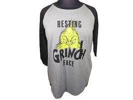 Torrid Resting Grinch Face Raglan Sleeve Christmas Top Plus Size 2X - £30.92 GBP