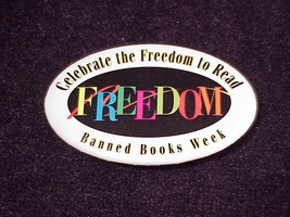 Celebrate The Freedom To Read, Banned Books Week Pinback Button, Pin - $5.50