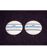 Lot of 2 Jim McDermott For Washington State Governor Pinback Buttons, Pins - £5.46 GBP