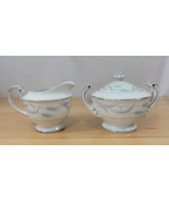 Royal Wheat Creamer and Sugar Dish with Lid by Valmont China made in Jap... - £15.92 GBP