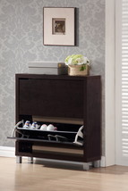Darrion Cappucino Modern Shoe Cabinet - $3,059.67 MXN