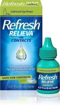 Refresh Relieva for Contacts Lubricant Eye Drops, 0.27 Fl Oz Sterile - £20.77 GBP