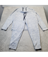 All In Motion Pajama Set Mens Large Gray Space Dye Cotton Long Sleeve Dr... - £20.83 GBP