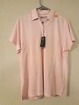 NWT Bermuda Sands Golf Polo Women&#39;s Pink Wick Away Short Sleeve Shirt XL... - $19.25