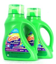 2 Ct Gain 46 Oz Odor Defense Aroma Boost Super Fresh Blast Laundry Detergent - £28.43 GBP