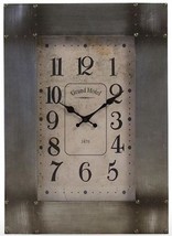 Wall Clock CARESS Ebony Black Aluminum - £257.22 GBP