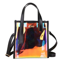 Women PVC Shoulder Bag Fashion Large Capacity Transparent Clear Handbag Messenge - £23.63 GBP