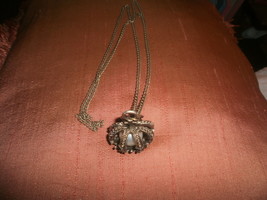 Crown Necklace with Trapped Pearl - $5.00