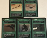 Star Wars CCG Trading Card Vintage 1995 Lot Of 5 Green Cards - £6.22 GBP