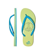 Showaflops Girl&#39;s Antimicrobial Shower &amp; Water Sandals - Peace Sign Size... - £15.93 GBP
