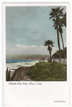 Palisades Park Santa Monica California Color Tinted RPPC real photo post... - $7.43