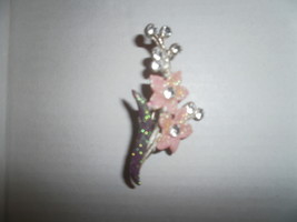  Necklace Pendant ,Sparkly Flowers with Rhinestones - $1.00