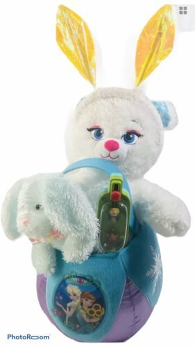Primary image for Disney Frozen Elsa Build A Bear Plush Easter Bunny & Basket Lot B153