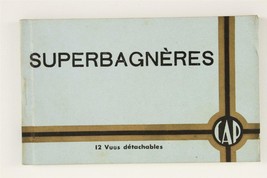 Vintage Paper Postcard Souvenir Travel Folder SUPERBAGNERES 12 Views - $12.97