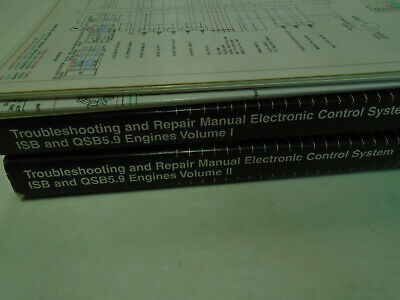 1999 Cummins ISB & QSB5.9 Engines 2 Vol Set With Wiring Service Shop Manual *** - $224.99