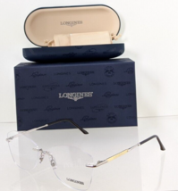 Brand New Authentic LONGINES LG5010-H Eyeglasses 5010 Silver Gold 016 56mm Frame - £70.05 GBP